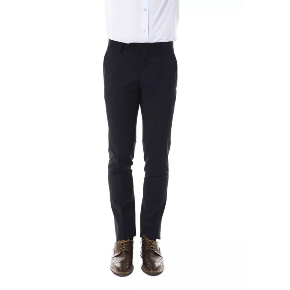 Uominitaliani Gray Wool Men's Suit Men's Pant